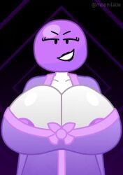1girls battle_for_dream_island bfdi big_breasts breasts female female_focus female_only huge_breasts lollipop lollipop_(bfdi) looking_at_viewer looking_down looking_pleasured moonilade object object_show object_show_community object_shows osc purple_head robe robe_only s3rl shoulder_boulders tagme white_body