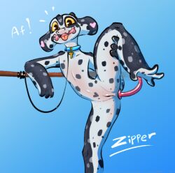 anal anal_plug anal_sex animal_genitalia ass bone buttplug buttplug_in_ass buttplug_insertion buttplug_tail fake_tail furry genital_slit genitals happy heart_symbol leash looking_at_viewer male markings nami_(zipper_7z) object_in_ass penetration plug_(sex_toy) plug_insertion presenting presenting_hindquarters sex_toy sex_toy_in_ass sex_toy_insertion solo spots spotted_body zipper_7z