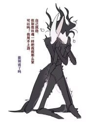 2girls black_body bug bug_girl chinese_text fingering fingering_pussy hollow_knight hollow_knight:_silksong hollow_knight_(franchise) hornet_(hollow_knight) lesbian_sex phantom_(hollow_knight) pussy pussy_juice pussy_juice_drip shaking spider spider_girl team_cherry yuri
