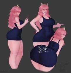 mina ashido from my hero academia by wishiastar