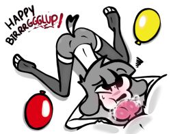 1girls ass background balloon big_ass big_butt big_penis black_socks blowjob blowjob_face blush blushing canid canine canine_penis canis clothed clothed_sex clothing cock dog dog_ears dog_girl dog_nose dog_penis doggy_position domestic_dog dripping dripping_penis female fifi_(somemf) furry gray_hair hands-free la_tiapat looking_at_viewer male/female missionary_position nose paws poodle poodle_girl puppy red_penis saliva saliva_drip saliva_on_penis short_hair shorts slim slim_female slime_girl small_breasts socks sweat sweatdrop sweating tail the_gentleman_(leolewds) white_fur white_skin wolf