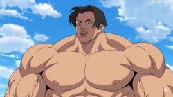 1girls ai_assisted ai_generated angry_expression anissa extreme_muscles implied_nudity invincible_(tv_series) looking_at_viewer masculine_female muscle_fetish offscreen_character on_top pecs_bigger_than_head screenshot_edit