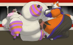 alythewolfcat ampelius anthro anthro_on_taur bbw bbw_mom bhm big_areola big_breasts cellulite centaur centaur_on_humanoid city city_destruction clothed_sex digimon fat_sex female fox huge_areola huge_breasts huge_butt hyper hyper_balls hyper_belly hyper_breasts hyper_butt hyper_penis male mommy morbidly_obese obese obese_taur overweight_female overweight_male overweight_taur pajiramon pink_highlights plump_labia sex ssbbw stockings taur thick_penis vulpine