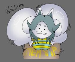 temmie (undertale) from undertale by lucas lora7