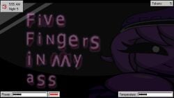 1girls breasts edit edited_screencap everyone_get_in_the_car_we're_leaving_this_town_now_what_the_no_ahh_this_isn't_the_car_impossible_nooo_hermit_purple five_nights_at_freddy's five_nights_at_frickbears five_nights_at_frickbears_3 fnaf kirbykidj meme meme_reference purple_body purple_hair purple_skin shitpost smile solo unknown_artist wendy_afton william_afton