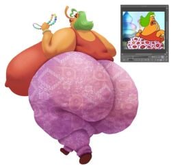 1girls anthro ass_focus bbw big_breasts big_butt bubble_ass bubble_butt butt cartoon_network cellulite chowder chowder_(series) chubby chubby_female cousindoodles endive excercise fat fat_ass female forbidden_pants green_hair huge_breasts huge_butt large_nose long_nose mature mature_female milf orange_body ssbbw thick_thighs wide_hips
