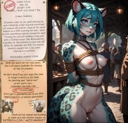 ai_generated anime bdsm blue_eyes blue_hair bondage bounty_hunters cat collar edited fantasy female fictional furry market naked nude photoshop requested roleplay ropes short_hair slave slavegirl slavery small_boobs small_breasts small_tits waifu waifumarket