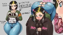 16:9 1boy 1girls android_17_(cosplay) android_18 anilingus ass big_ass big_breasts blackedpawg18 blonde_hair blue_eyes breasts cheating cheating_wife cosplay cuckold dark-skinned_male dragon_ball dragon_ball_super dyed_hair female huge_ass interracial jeans large_ass large_breasts licking male netorare ntr queen_of_spades rimjob rimming short_hair straight wide_hips x-ray