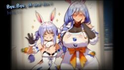 2girls accessory ai ai_art ai_generated ai_video ai_voice_acted animated apron apron_lift ass ass_bigger_than_head ass_focus ass_grab back back_view bare_ass bare_legs bare_shoulders bare_thighs beautiful beautiful_body beauty big_ass big_breasts big_butt big_thighs blue_hair blush blush_lines bodily_fluids body bodysuit bottom_heavy bottomless bottomless_female braid braided_hair braided_ponytail braided_twintails breath breath_cloud breathing breathing_heavily breedable_hips bubble_ass bunny bunny_ears bunny_girl bunny_tail bunnygirl butt_focus butt_grab buttocks carrot cleavage close-up close-up_ass close_up close_up_view closed_eyes closed_mouth closeup closeup_view clothed clothed_female curvaceous curvaceous_body curvaceous_female curvaceous_figure curves curvy curvy_body curvy_female curvy_figure curvy_hips dominant down_angle down_view duo duo_focus english english_text english_voice english_voice_acting enormous_ass enormous_butt eyebrows eyelashes female female_focus female_only fingering fingering_ass fingering_partner fingering_through_clothes fingering_under_clothes flat_chest flat_chested flat_chested_female genlation glossy glossy_body glossy_skin gloves grabbing grabbing_another's_ass grabbing_ass grabbing_from_behind hair hair_between_eyes hair_ornament hand_on_face hand_on_hip height_difference hololive hololive_fantasy hololive_japan hot hourglass_figure huge_ass huge_breasts huge_butt huge_thighs hyper hyper_ass hyper_butt incest juicy_pussy leotard light-skinned_female light_skin long_sleeves mother_and_daughter older_female pekomama petite petite_body petite_breasts petite_female petite_girl petite_tits pussy pussy_juice pussy_juice_drip pussy_juice_string pussy_juice_trail rabbit rabbit_ears rabbit_girl rabbit_humanoid rabbit_tail rear_view ribbon ribbons sexy sexy_body shiny shiny_ass shiny_butt shiny_skin shorter_than_30_seconds simple_background smile smiling solo_female sound sound_edit sound_effects spankable_ass spankable_butt standing steam steaming steaming_body steamy steamy_breath submissive submissive_female sweat sweatdrop sweaty sweaty_ass sweaty_body sweaty_butt tagme text theevilcaptioner turtleneck_bodysuit twin_braids twintails uncensored usada_pekora video virtual_youtuber visible_breath voice voice_acted voice_edit vtuber vtubers white_apron white_dress wide_ass wide_hipped_female wide_hips wide_thighs yuri