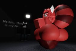1boy 1boy1girl 1girls 3d 3d_(artwork) 3d_model 3d_render :3 anthro bandana bandana_on_neck big_ass big_breasts big_butt breasts bubble_butt car chubby chubby_female dark darkness deviantart dialogue ears female femdom imminent_penetration imminent_sex large_ass large_breasts large_butt laying_on_car looking_at_viewer lying_on_car male milf paws rear_view red_body red_eyes red_fur red_hair red_panda red_panda_ears roblox robloxian scarf sitting_on_car thick thick_ass thick_butt thick_hips thick_legs thick_thighs thunder_thighs thunderthighs tubby vehicle vivian_red