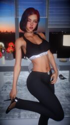 1girl 1girls 2026 3d 4k armpit_hair armpits beauty_mark belly belly_button big_breasts big_lips black_hair black_nails blacked_clothing blush blushing bnwo bob_cut bra breasts business_woman choker chromatic_aberration clothed clothing crashbanditkut depth_of_field ear_piercing earrings eyebrows eyelashes eyeshadow female fit fit_female full_body glasses hair hairy hairy_armpits half-closed_eyes heels hi_res high_resolution highres hourglass_figure hourglass_figured_female human indoors light-skinned_female light_skin lips lipstick long_eyelashes long_nails looking_at_viewer makeup mascara medium_hair mole mole_under_eye multicolored_hair nail_polish nails navel navel_piercing office office_lady original original_character pants parted_lips pierced_belly_button piercing piercings qos qos_tattoo queen_of_spades queen_of_spades_symbol queen_of_spades_tattoo red_hair red_lipstick ribs self_upload short_hair skinny snowbunny solo solo_female solo_focus standing straight straight_hair sunset tattoo teenage_girl teenager thick thick_lips thick_thighs thighs virt-a-mate virtamate white_eyes young young_female