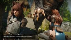 3d 3d_animation animated cat_ears catgirl deepthroat deepthroat_no_hands female male molagballin monster monster_cock monster_on_female mp4 nature oc original original_character outdoors red_hair skyrim tagme text text_box troll video voice_acted zmooshieva