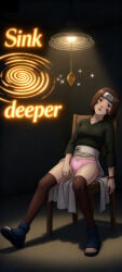 hypnosis hypnotized hypnotized_female mind_control mindless naruto_(series) naruto_shippuden nohara_rin panties pendant pendulum sitting