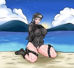 beach haydee_(game) haydee_2 scuba scuba_gear self_upload