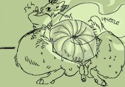backsack furry hornyfox hyper_anus hyper_ass musk small_penis solo solo_male sweaty_ass tagme