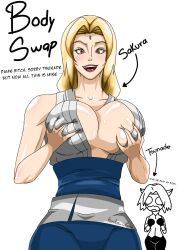 tsunade sakura_haruno naruto_(series) body_swap