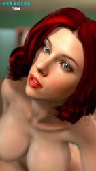 1girls 3d 9:16 animated areolae big_breasts black_widow_(marvel) blender breasts celebrity curvy_female green_eyes heracles3dx high_resolution marvel marvel_cinematic_universe marvel_comics medium_hair music natasha_romanoff nipples nude_female pussy real_person red_hair red_lipstick scarlett_johansson shorter_than_10_seconds solo_female sound tiktok vertical_video video