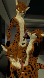 cheetah fox foxplay furry male rexouium vr_media vrchat vulpine