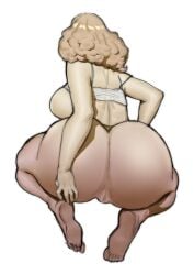 1girls areolae ass ass_focus ass_shot atlus back back_view breasts brown_eyes brown_hair bubble_butt doublehero female haru_okumura hi_res hips huge_ass huge_breasts large_areolae large_breasts light-skinned_female light_skin megami_tensei nipples persona persona_5 short_hair tank_top thick_thighs thighs top_lift wide_hips yoga_pants