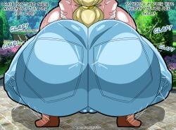 1girls artist_name ass ass_clapping ass_focus back_view backboob big_ass big_breasts blonde_female blonde_hair breasts clapping_cheeks clothed_female curvy curvy_figure dat_ass dialogue double_backboob english_text fat_ass female female_focus female_only gigantic_ass huge_ass huge_breasts jeans large_ass large_breasts long_hair mature_female mero_(zoruadrawsstuff) mom_jeans motion_lines nervous oc original original_character outside rear_view sound_effects speed_lines squatting text tight_clothing tight_jeans twerking wide_hips zoruadrawsstuff