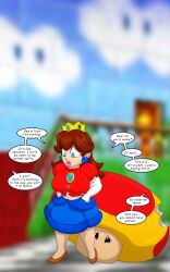 female female_only giantess_growth hourglass_expansion mario mario_(series) mega_mushroom mushroom power_up rule_63 runningtoaster super_mario_64 super_mario_bros.