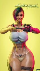 1girls 3d aero3dx alternate_body_type alternate_breast_size artist_name athletic athletic_female big_breasts breasts busty cd_projekt_red cyberpunk_2077 female female_only fit fit_female gigantic_thighs hips hourglass_figure huge_breasts huge_thighs human judy_alvarez large_breasts large_thighs legs light-skinned_female light_skin lips massive_thighs mirage3dx navel shiny shiny_skin thick thick_legs thick_thighs thighs thunder_thighs thunderthighs toned toned_female voluptuous waist watermark wide_hips