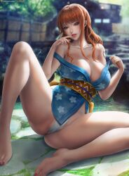 1girls big_breasts breasts female female_only kunoichi lexaiduer looking_at_viewer nami onami one_piece orange_eyes orange_hair penetration post-timeskip red_toenails reverse_cowgirl_position sitting sitting_on_person solo tagme wano_country