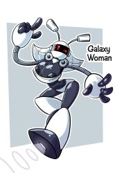 antennae black_body boots female female_only galaxy_man mega_man mega_man(classic) partially_visible_nipples red_eyes robot robot_girl rule_63 sachasketchy tagme tagme_(artist)