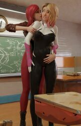 2girls 313373 3d assertive assertive_female dubious_consent eyebrow_piercing female female_only fortnite gwen_stacy lesbian marvel marvel_comics mary_jane_watson mary_jane_watson_(fortnite) shaved_side short_hair spider-gwen spider-gwen_(fortnite) spider-man_(series) x_redeyes yuri