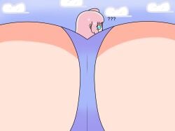 1girls between_ass big_ass blue_panties cloud_(friday_night_funkin) confused facesitting friday_night_funkin friday_night_funkin_mod gigantic_ass huge_ass hyper_ass large_ass looking_at_viewer looking_back maika88 newgrounds panties pink_hair pov tagme tear white_skin