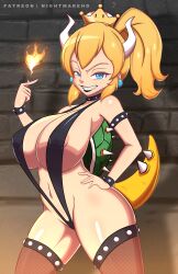 bowsette from mario (series) by nightmare hdraw