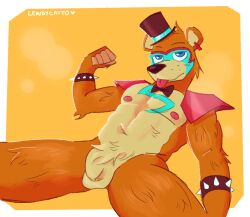 anthro five_nights_at_freddy's five_nights_at_freddy's:_security_breach glamrock_freddy_(fnaf) hi_res lewdycatto male male_only scottgames solo video_games