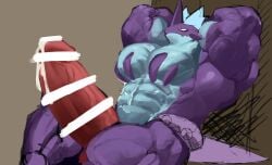 abs biceps censored furry gay hyper hyper_balls hyper_genitalia hyper_penis hyper_testicles kuroma male male_focus male_only muscle muscles muscular muscular_arms muscular_ass muscular_back muscular_legs muscular_male muscular_thighs nipples pecs pokemon veins veiny_penis