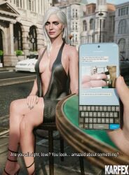1boy 1boy1girl 1girls 3d ambiguous_penetration big_penis breasts cd_projekt_red cellphone cheating ciri cleavage cock completely_nude completely_nude_female completely_nude_male crossed_legs cuckold cuckold_pov cuckolding dark-skinned_male dark_skin dialogue emoji english english_dialogue english_text female female_penetrated hand_on_arm hand_on_leg high_heels huge_cock interracial karfex legs_crossed light-skinned_female light_skin long_fingernails long_nails looking_at_viewer male male/female male_penetrating male_penetrating_female male_pov medium_breasts moan moaning moaning_in_pleasure netorare nude nude_female nude_male pale-skinned_female pale_skin penis phone pov revealing_clothes scar scar_on_face smile smiling smiling_at_viewer stiletto_heels text texting the_witcher_(series) the_witcher_3:_wild_hunt unseen_male_face white_hair