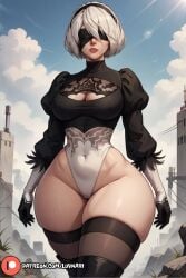 1female 1girls 1woman abs ai_assisted ai_generated ass big_ass big_breasts big_butt bottom_heavy breasts ccollar choker curvy curvy_figure dominant female female_focus female_only fit gigantic_breasts hips hips_wider_than_shoulders horny horny_female hourglass_figure huge_ass huge_breasts huge_butt huge_thighs large_ass large_breasts large_butt light-skinned_female light_skin looking_at_viewer luvnari massive_breasts mature mature_body mature_figure mature_woman milf naked nier:_automata nier_(series) pov pov_eye_contact public public_nudity solo solo_female solo_focus thick thick_ass thick_hips thick_legs thick_penis thick_thighs thighs voluptuous voluptuous_female white_head wide_hips wide_thighs yorha_2b