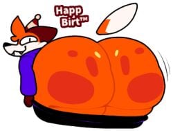 1boy big_ass birthday bubble_butt chip_at_night furry huge_ass soups_(superiorfox) thick_thighs wide_hips