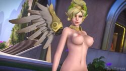 3d blonde_female blonde_hair mercy mercy_(overwatch) overwatch virtamate zeroversex