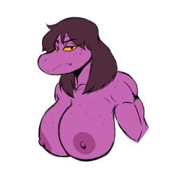 1girl 2023 2d 2d_(artwork) 2d_artwork animal_humanoid anthro anthro_only areola areolae athletic athletic_anthro athletic_female background biceps big_breasts black_eyes breasts curvy_figure deltarune digital_art digital_drawing digital_drawing_(artwork) digital_media digital_media_(artwork) digital_painting_(artwork) eyebrows eyelashes eyes female female_focus female_only freckles freckles_on_breasts freckles_on_face hair huge_breasts humanoid loansharkmann looking_at_viewer narrowed_eyes nipples purple_areola purple_areolae purple_body purple_hair purple_nipples purple_scales purple_skin reptile scales scalie simple_background smiling_at_viewer snout solo solo_female solo_focus susie_(deltarune) undertale_(series) white_background yellow_sclera