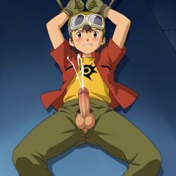 ai_generated digimon digimon_frontier male male_only nude skinny takuya_kanbara young