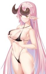 1girls adult adult_female almost_naked almost_nude areola_bulge bare_armpits bare_arms bare_belly bare_chest bare_hands bare_hips bare_legs bare_midriff bare_navel bare_shoulders bare_skin bare_thighs belly belly_button bewitching_thighs birthing_hips blush blush_face blush_lines blushed_face blushing_at_viewer blushing_face blushing_female boob_grab breast_grab breast_squeeze breasts brown_horn brown_horns bust_cup busty busty_female busty_girl child_bearing_hips cleavage collarbone curvy curvy_ass curvy_body curvy_female curvy_figure curvy_hips curvy_thighs dev_(dev0614) dot_nose earrings elbows embarrassed embarrassed_exposed_female embarrassed_expression embarrassed_female exposed exposed_armpits exposed_arms exposed_belly exposed_breasts exposed_legs exposed_midriff exposed_shoulders exposed_thighs exposed_torso female female_focus female_naked female_only fertile_hips fingernails fingers grabbing_breast grabbing_breasts grabbing_own_breast grabbing_own_breasts groin high_resolution highres horn horns hourglass_figure large_breasts lean_body lean_figure legs legs_together light-skined_female light-skinned light-skinned_female light_skin light_skin_female light_skinned light_skinned_female long_hair mature mature_female mostly_nude nail_polish nails naked naked_female naked_woman narrow_waist navel nearly_nude nipple_bulge nude nude_female nudity orange_eyes orange_eyes_female original original_art original_artwork original_character pink_eyebrows pink_hair pink_hair_female pointy_ears practically_nude pressing_breasts pressing_breasts_together purple_fingernails purple_nail_polish purple_nails pushing_breasts_together pussy shoulders sideboob simple_background slender_body slender_waist slim_girl slim_waist solo squeezing_breast squeezing_breasts squeezing_breasts_together squeezing_own_breasts standing thick_thighs thighs thin_waist upper_body v-line white_background wide_hips