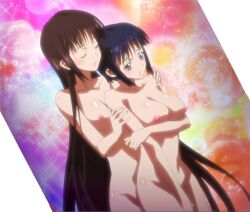 2girls female female_only fujikura_yuu houjouin_seika multiple_girls naked princess_lover! seika_houjouin stitched yu_fujikura