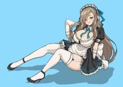 1girls 2020s 2021 4_fingers 5_fingers ass asuna_(blue_archive) beige_skin big_breasts big_butt big_hips blue_archive blue_background blue_bowtie blue_eyes blush blushing_at_viewer bowtie breasts brown_hair cakecatboy catboymech caucasian_female cleaning_&_clearing_(blue_archive) cleavage cleavage_overflow clothed clothed_female clothes clothing dress dress_shirt ear eyebrows_visible_through_hair eyelashes eyes eyes_covered eyes_half_open eyes_open eyes_visible_through_hair female female_focus female_only fingers game gloves grey_hair hair half-closed_eyes hand_in_hair hand_in_own_hair hand_on_floor heel_boots heeled_boots heels high_heels hips human humanoid japanese japanese_clothes japanese_clothing laying laying_down laying_on_floor laying_on_ground light-skinned_female light_skin long_hair looking_at_viewer maid maid_dress maid_headdress maid_outfit maid_uniform millennium_science_school_student neck no_dialogue panties sheer sheer_clothes sheer_clothing sheer_legwear sheer_panties simple_background skirt smile smiling smiling_at_viewer smirk smirking smirking_at_viewer socks socks_and_shoes solo solo_focus tease teasing teasing_viewer textless thighs video_game video_game_character video_game_franchise video_games white_skin