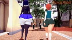 animated ben_10 big_ass big_breasts big_butt dc dc_comics edit female female_only gwen_tennyson hourglass_figure huge_ass huge_breasts hyper_ass multiple_girls raven_(dc) tagme tagme_(artist) tagme_(character) teen_titans unski113d