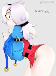 1girls brawl_stars colette_(brawl_stars) female female_only gabri_art legs panties tagme white_hair