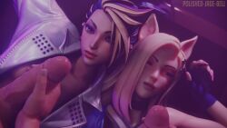 2boys 2girls 3d ahri akali animated asian asian_female blender blonde_hair blue_eyes blue_hair brown_eyes choker closed_eyes clothed cum cum_covered cum_in_mouth cum_on_face cumshot ejaculation erection eyeliner eyeshadow facial female huge_cock k/da_all_out_ahri k/da_all_out_akali k/da_all_out_series k/da_series large_penis league_of_legends light-skinned_female light-skinned_male long_hair looking_at_another looking_at_viewer looking_pleasured lube male multicolored_hair multiple_boys multiple_girls multiple_penises no_sound oil oiled_skin open_mouth penis polished-jade-bell pov pov_eye_contact teeth tied tied_hair tongue tongue_out unseen_male_face video