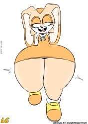 aged_up anthro big_thighs bottom_heavy buckteeth clothed clothed_female clothes clothing collar cream_the_rabbit dress female female_only flat_chest flat_chested footwear huge_hips huge_thighs hyper_hips hyper_thighs large_thighs looking_at_viewer lwd_cartoonz massive_thighs open_mouth rabbit shanepr0d shoes sitting sleeveless_dress smiling sonic_(series) sonic_the_hedgehog_(series) thick_thighs thighs_bigger_than_head tight_clothing tight_dress wide_hips