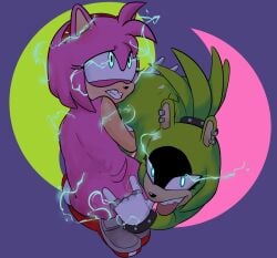 2girls absurd_res afrosoricid amy_rose anal anal_fingering anal_penetration anthro ass blue_eyes digital_media_(artwork) duo ear_piercing electric electric_shock electricity electro electrostimulation eulipotyphlan female female/female female_only forced_orgasm fur genitals green_body hair hedgehog hi_res idw_comics idw_publishing mammal mobian_(species) multiple_girls nude penetration piercing ryona sega sex sharp_teeth shock shocked shocking simple_background sin-buttons_(artist) smile sonic_(series) sonic_the_hedgehog_(comics) sonic_the_hedgehog_(idw) sonic_the_hedgehog_(series) sparks surge_the_tenrec teeth tenrec video_games young