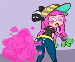 fart farting harmony_(splatoon) splatoon splatoon_3