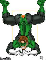 dc dc_comics domino_mask green_lantern green_lantern_(series) hal_jordan icemanblue male male_only sex_toy skin_tight_suit