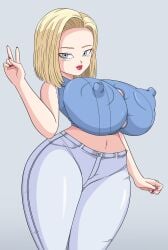 android 18 from dragon ball by toshiso
